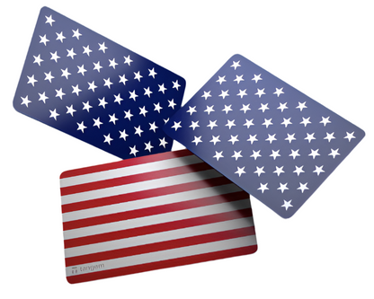 Tangem Wallet Hold Your Freedom – drie cold wallet kaarten in rood, wit en blauw naast elkaar