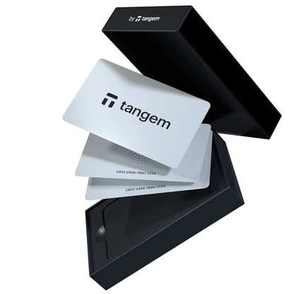 Tangem White Edition met verpakking en handleiding