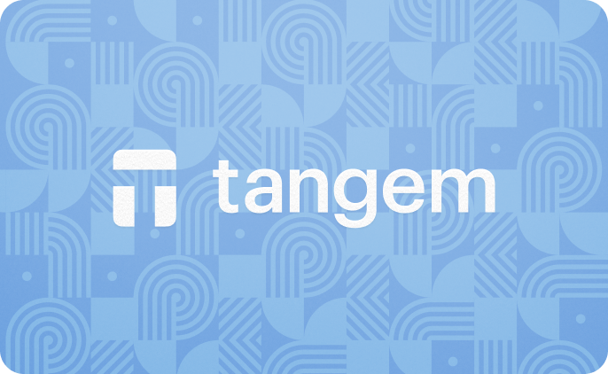 Close-up van Tangem kaart – winter limited edition design